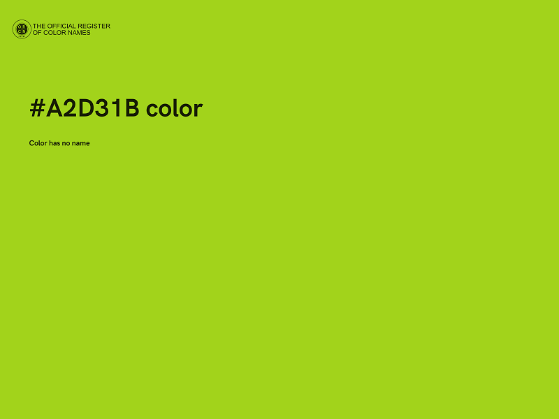 #A2D31B color image