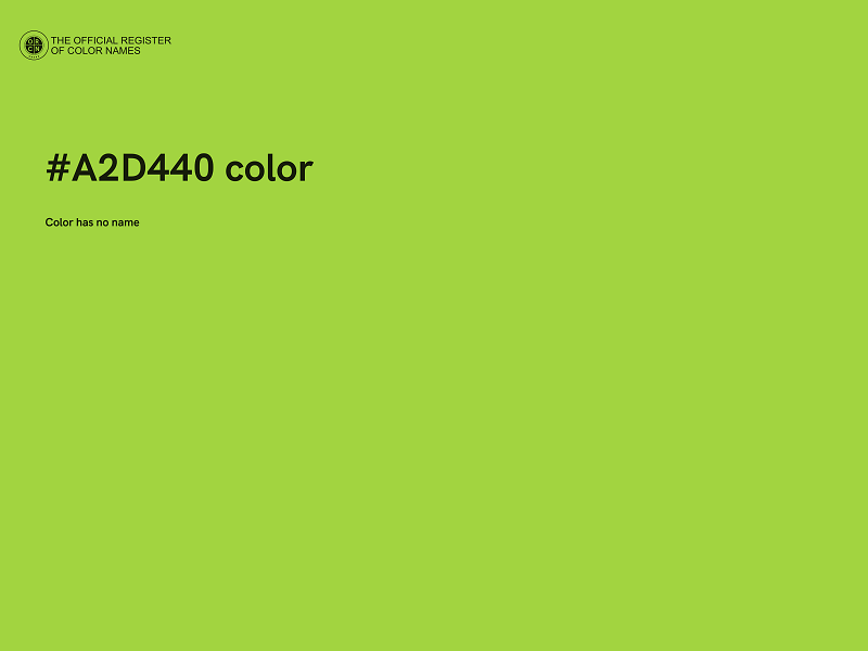 #A2D440 color image