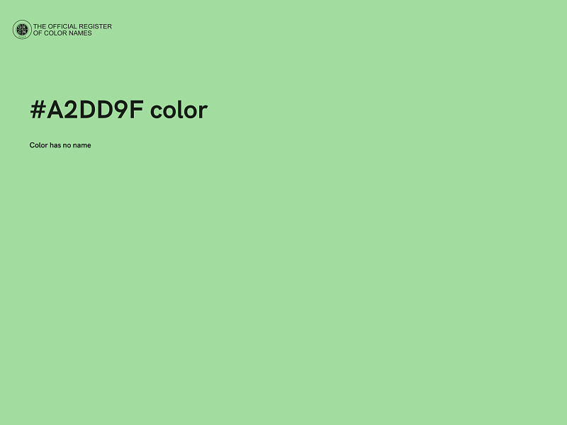 #A2DD9F color image