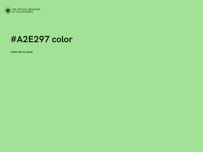 #A2E297 color image