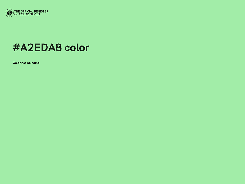 #A2EDA8 color image