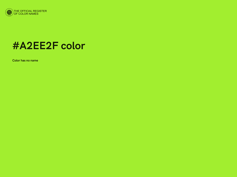 #A2EE2F color image