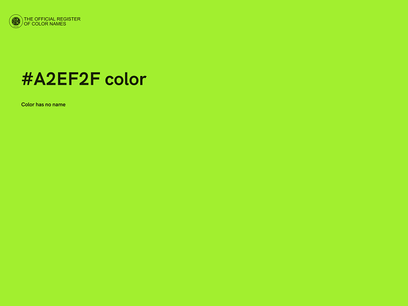 #A2EF2F color image