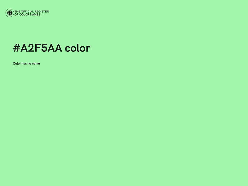 #A2F5AA color image