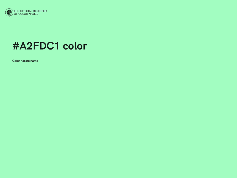 #A2FDC1 color image