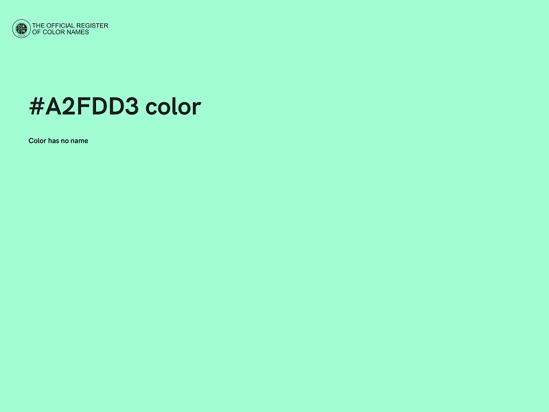 #A2FDD3 color image