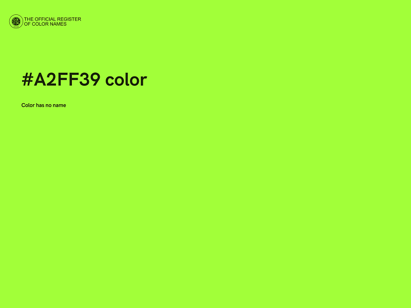 #A2FF39 color image