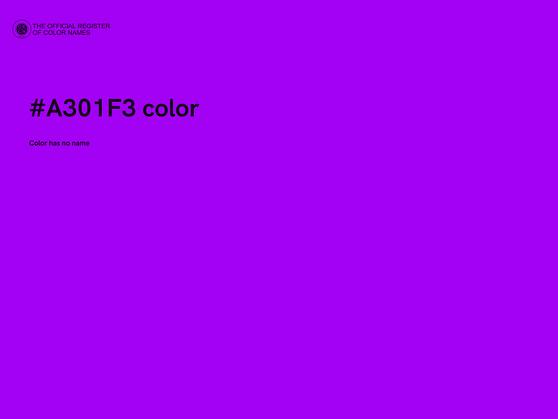 #A301F3 color image