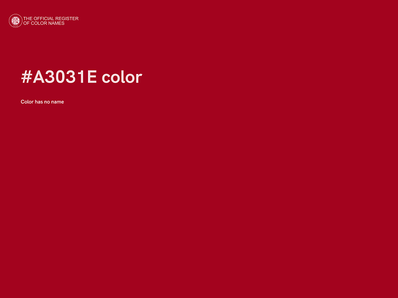 #A3031E color image