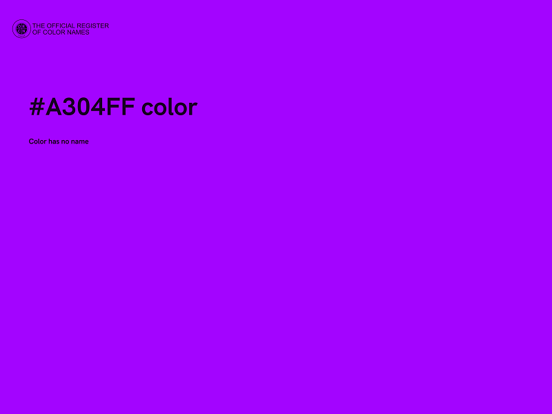 #A304FF color image