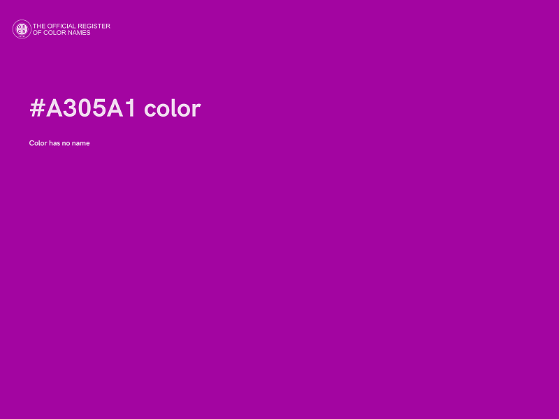 #A305A1 color image