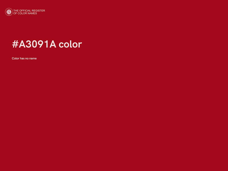 #A3091A color image