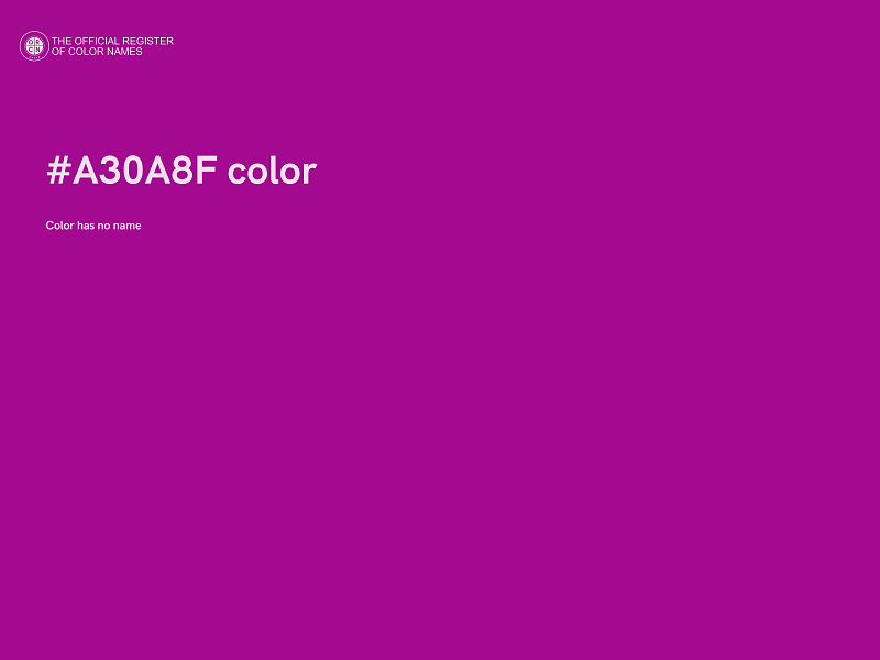 #A30A8F color image