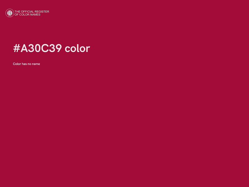 #A30C39 color image