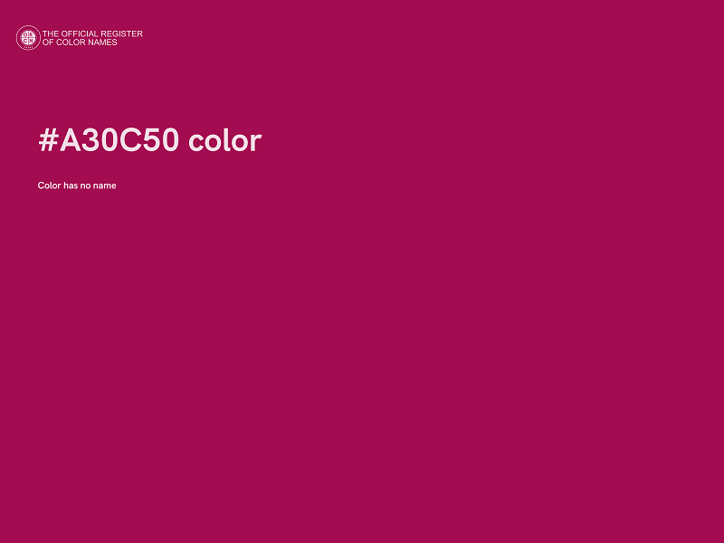 #A30C50 color image