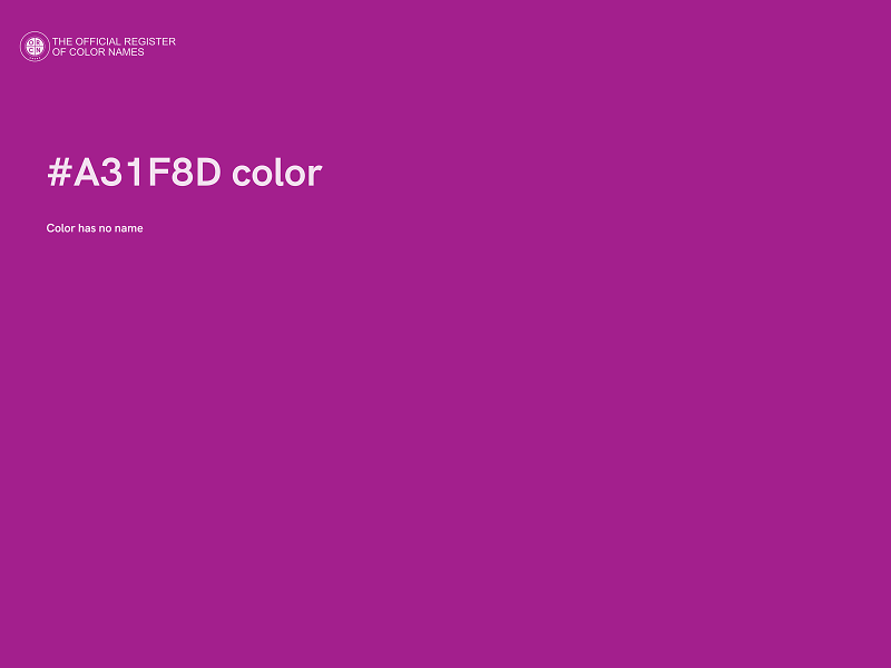 #A31F8D color image