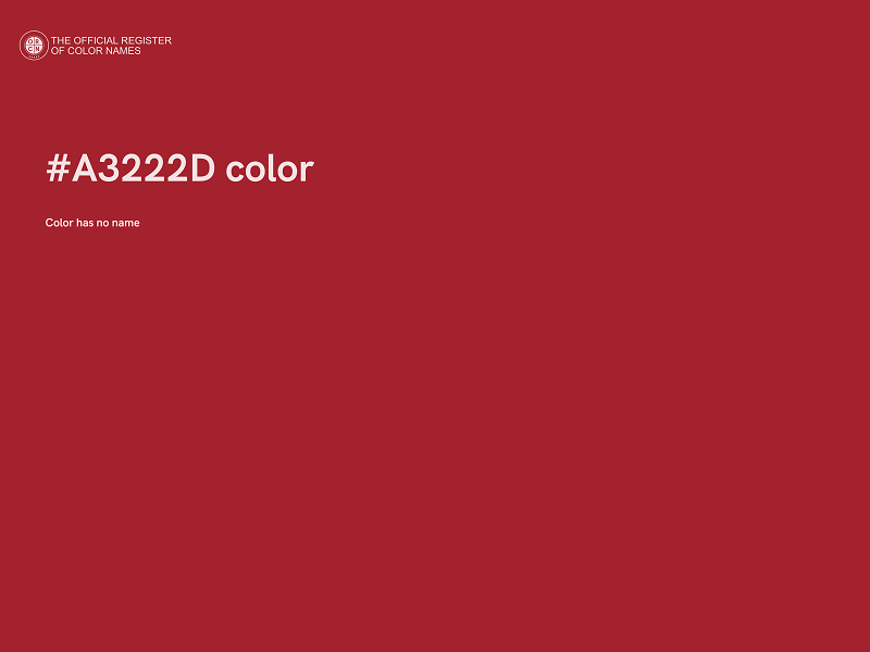 #A3222D color image