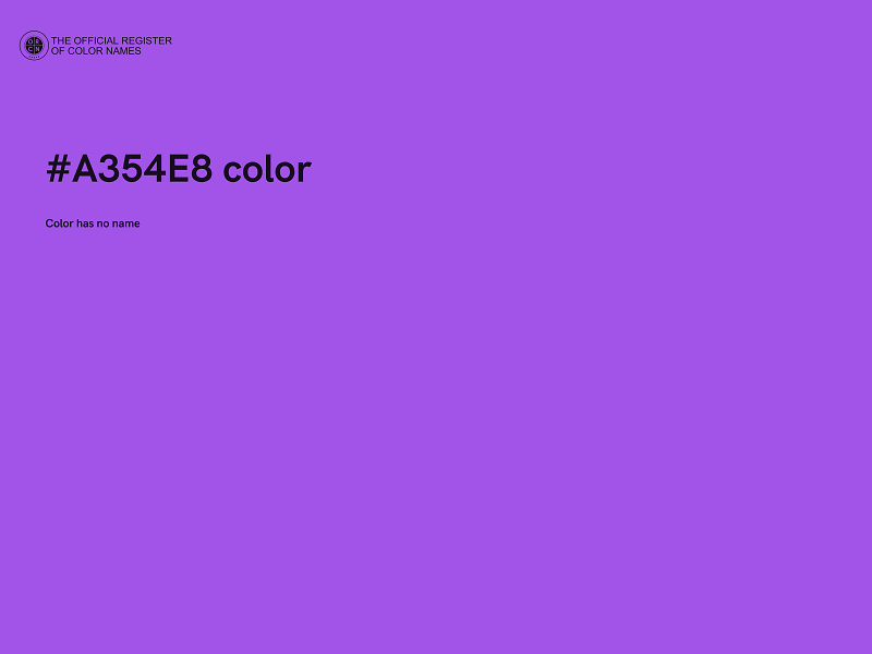 #A354E8 color image