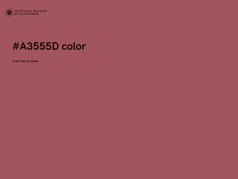 #A3555D color image