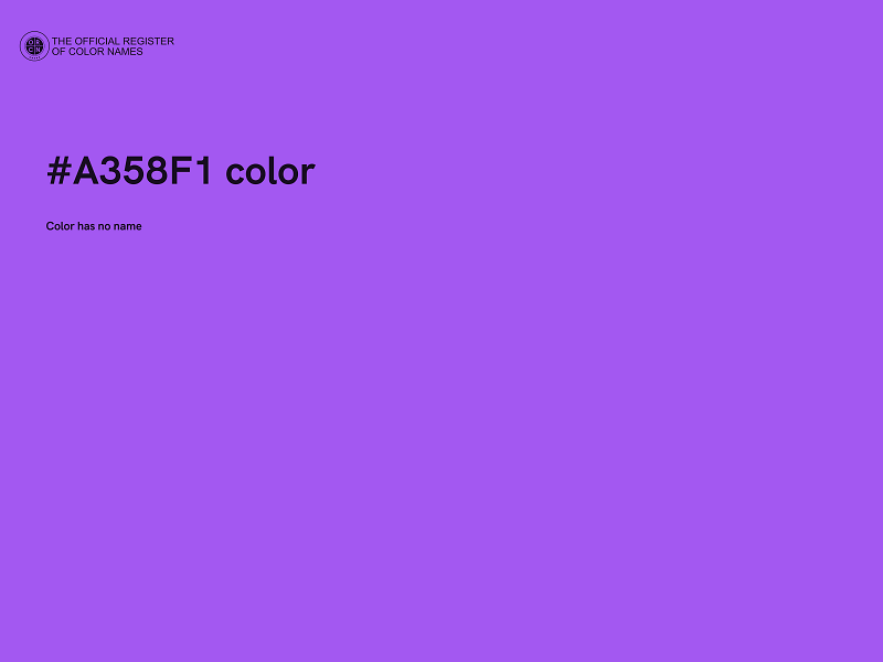 #A358F1 color image