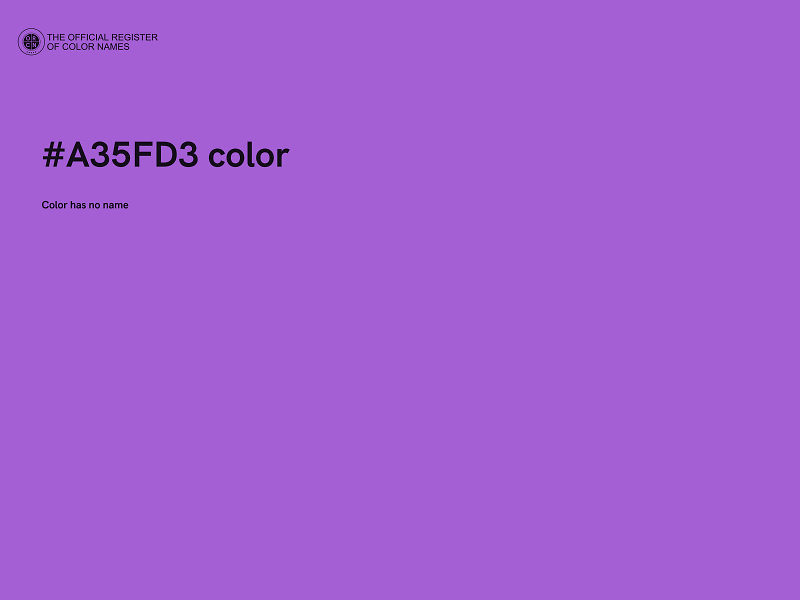 #A35FD3 color image