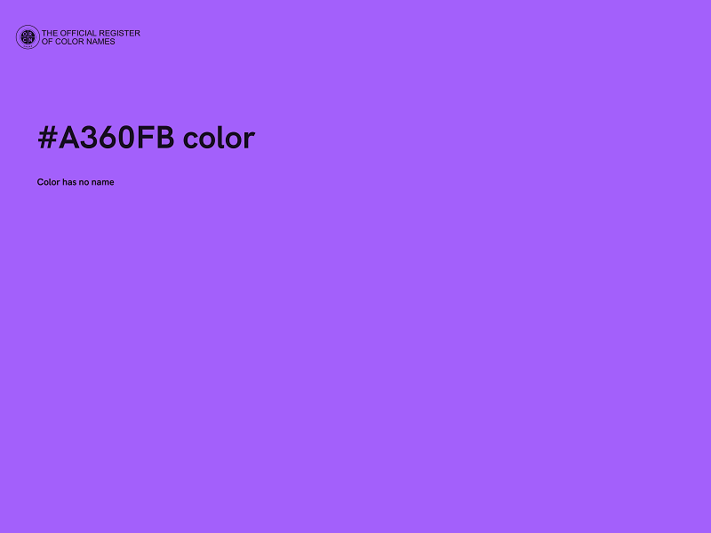 #A360FB color image