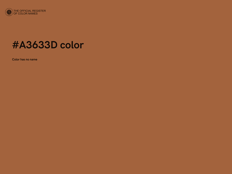 #A3633D color image