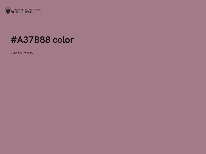 #A37B88 color image