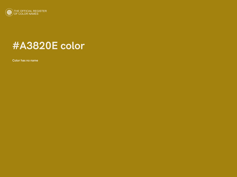 #A3820E color image