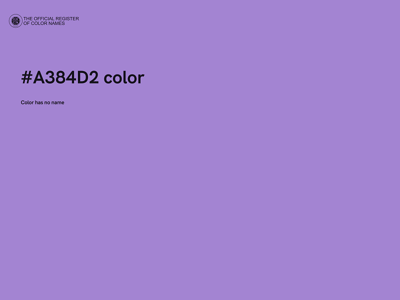 #A384D2 color image