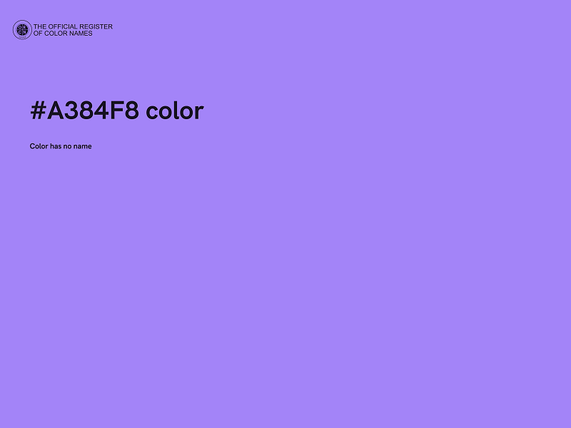 #A384F8 color image