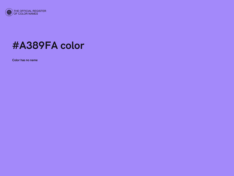 #A389FA color image