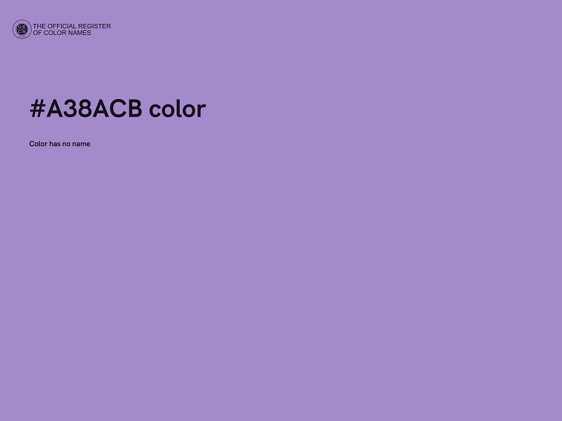 #A38ACB color image