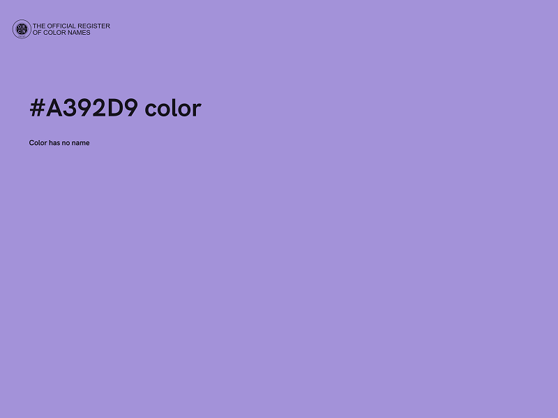 #A392D9 color image