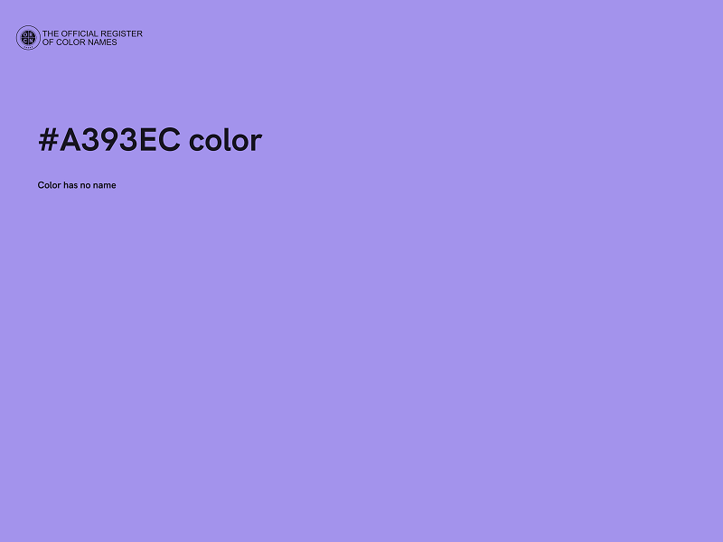 #A393EC color image