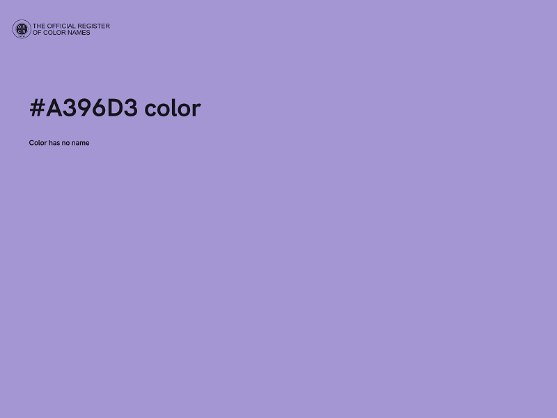 #A396D3 color image