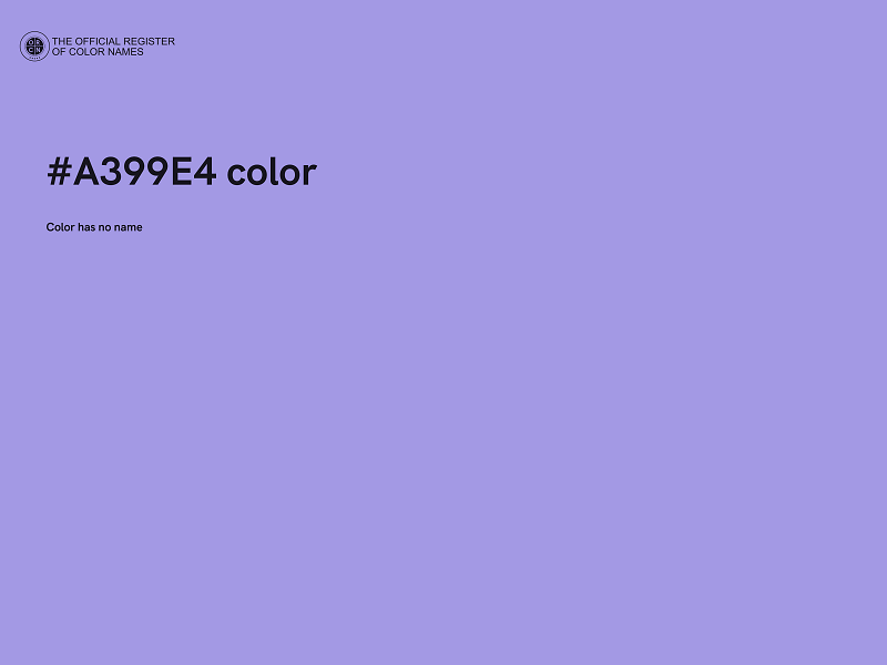 #A399E4 color image