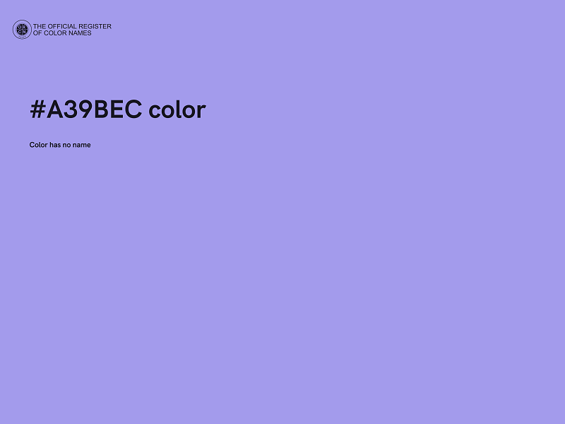 #A39BEC color image