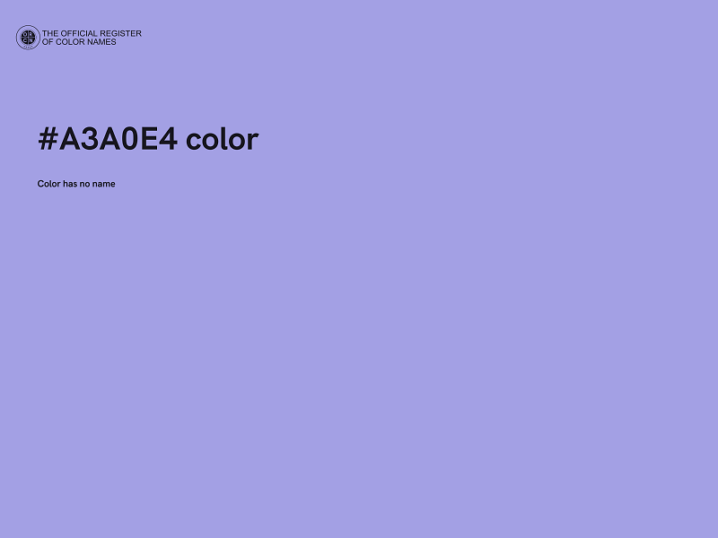 #A3A0E4 color image