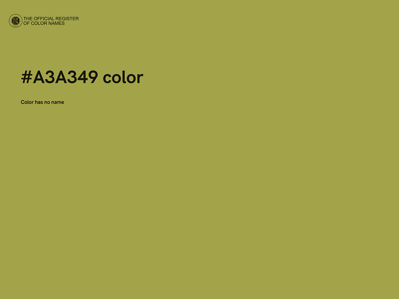 #A3A349 color image