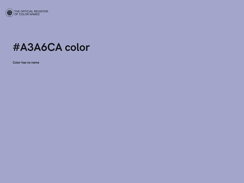 #A3A6CA color image