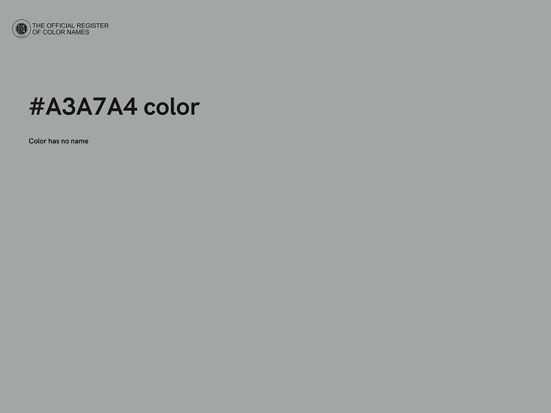 #A3A7A4 color image