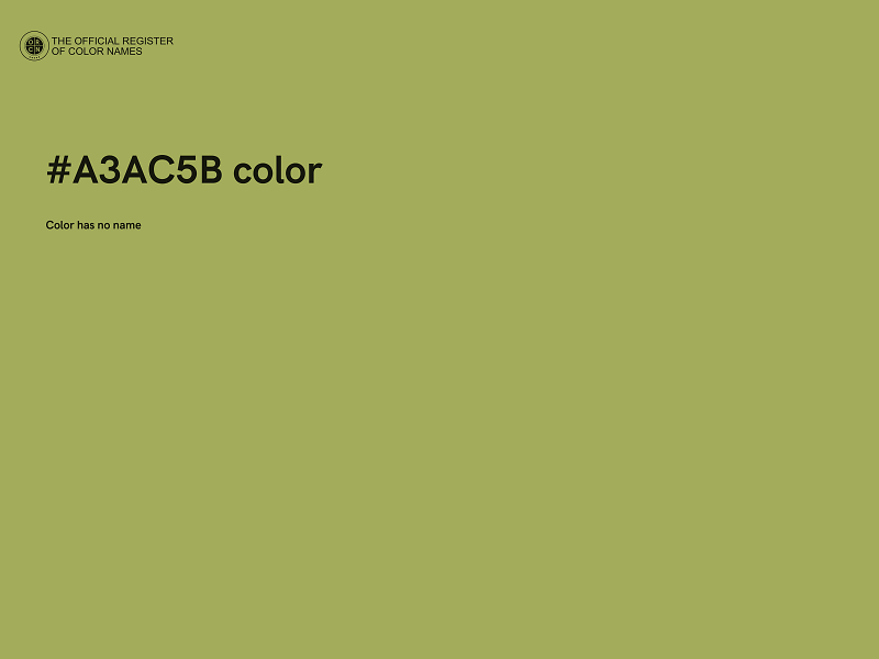 #A3AC5B color image