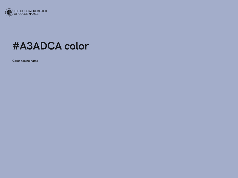 #A3ADCA color image