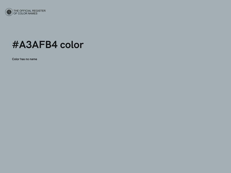 #A3AFB4 color image