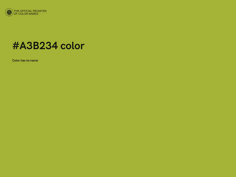 #A3B234 color image