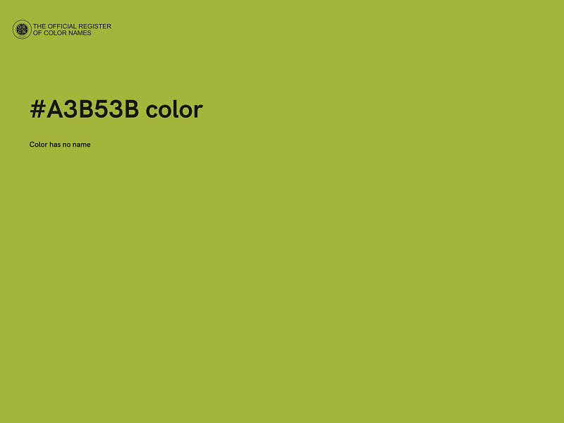 #A3B53B color image