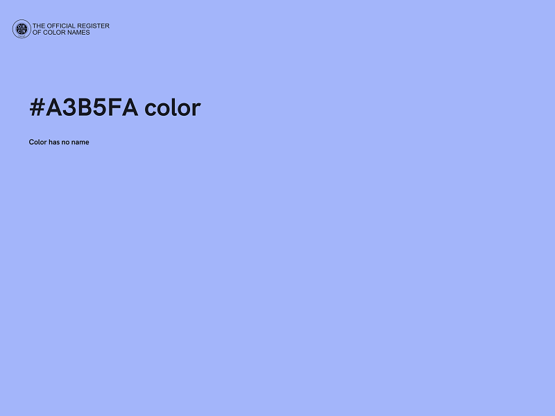 #A3B5FA color image