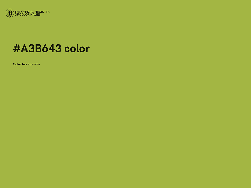 #A3B643 color image