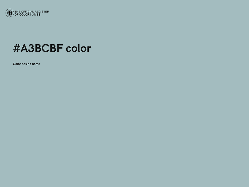 #A3BCBF color image